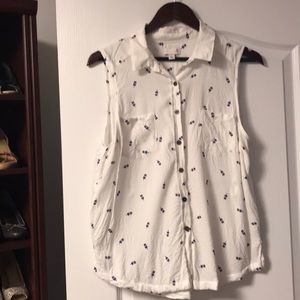 🎈White Popsicle Sleeveless Top